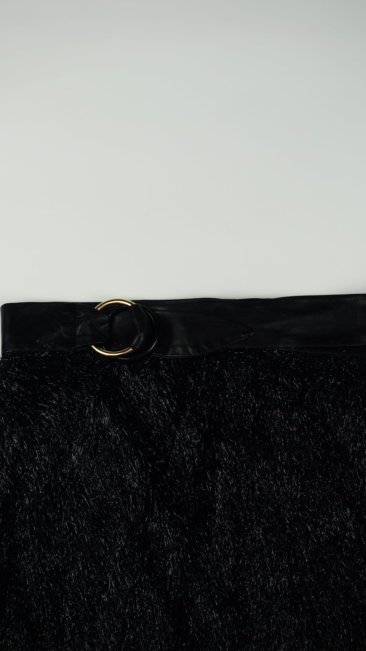 PETAR PETROV Black Wrap Skirt with Leather Belt – Wrap & Rule
