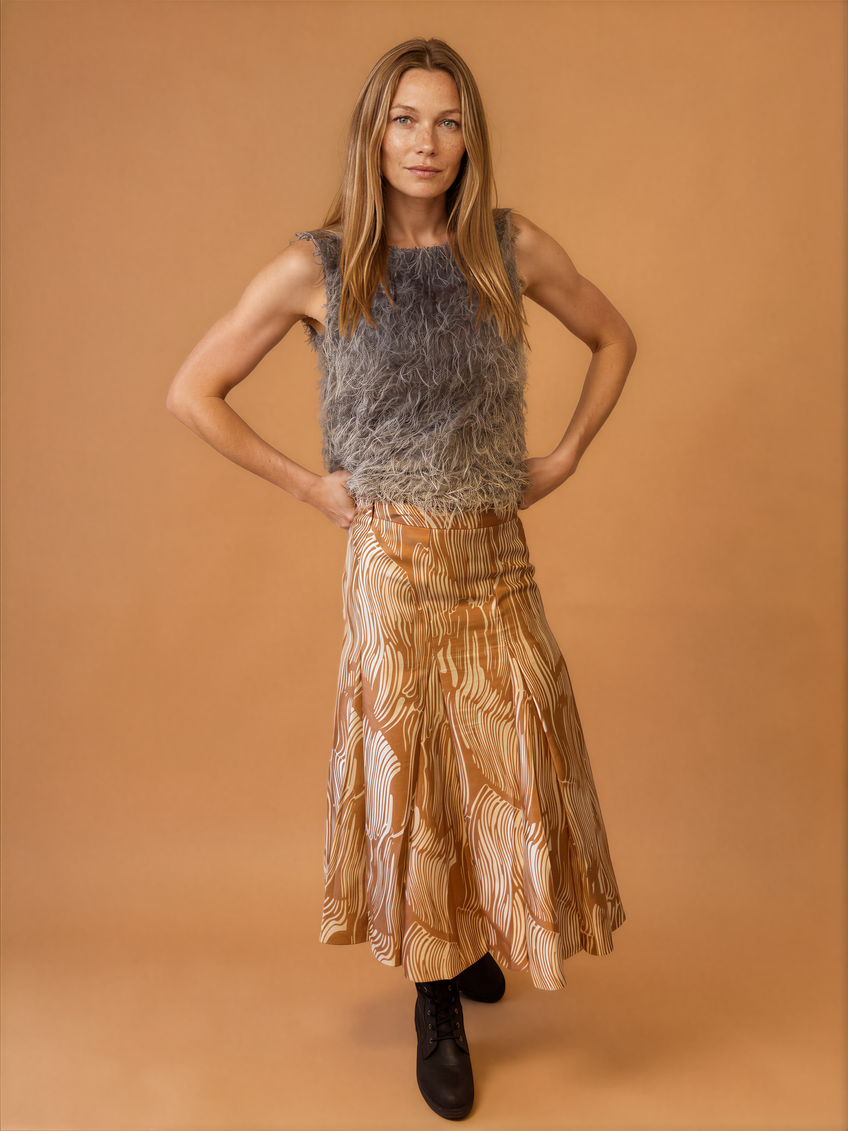 BRUNELLO CUCINELLI Silver Fringe & Lurex Top, Made in Italy