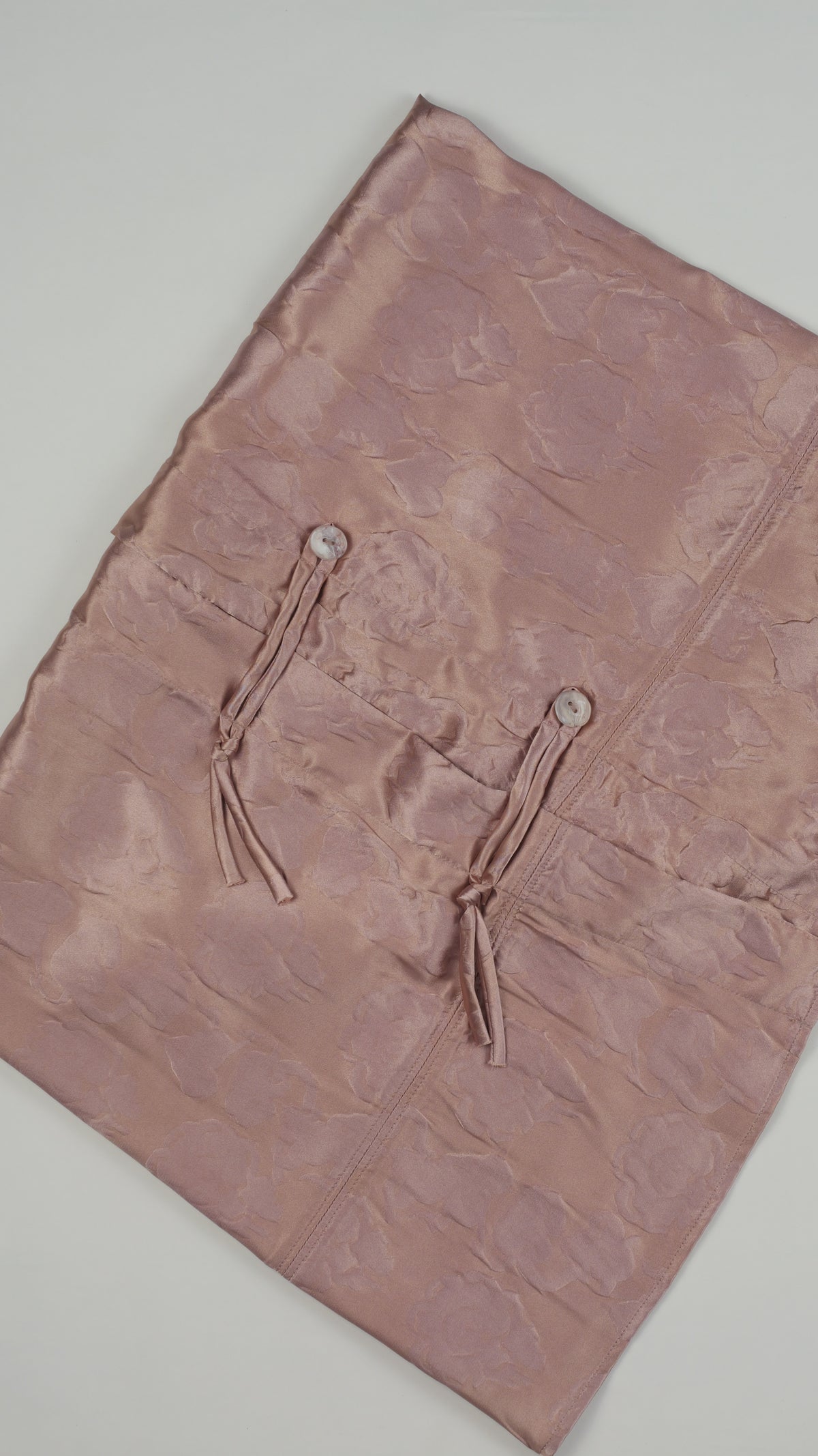 ACNE STUDIOS Jacquard Midirok — Oudroze, Cheongsam-Geïnspireerd