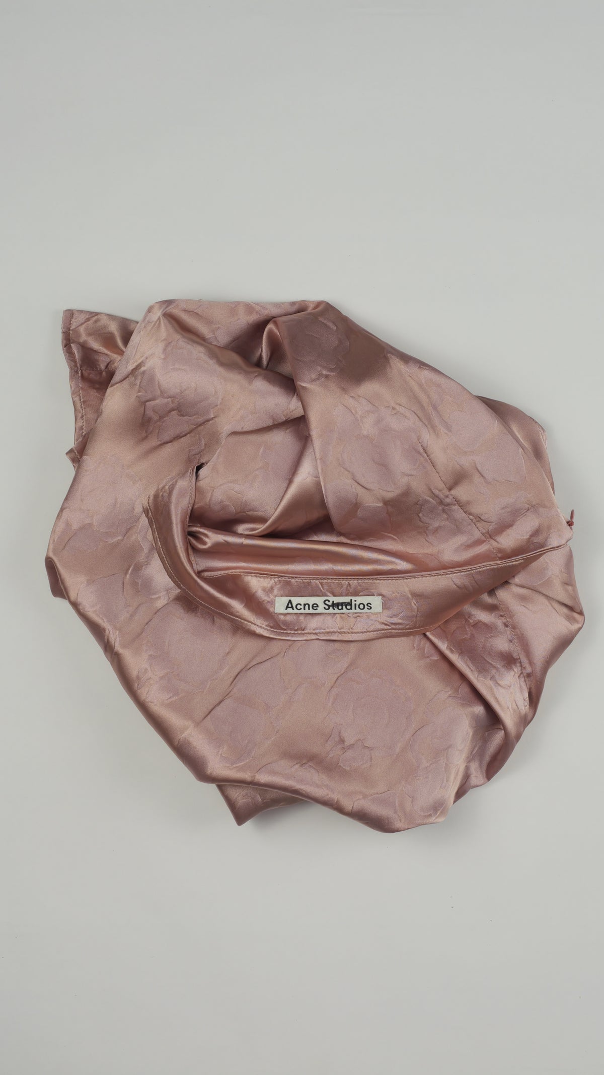 ACNE STUDIOS Jacquard Midirok — Oudroze, Cheongsam-Geïnspireerd