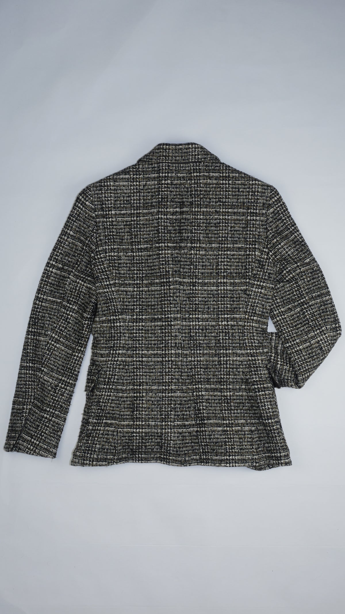 HERMÈS Blazer en Tweed avec Doublure Imprimée Paris