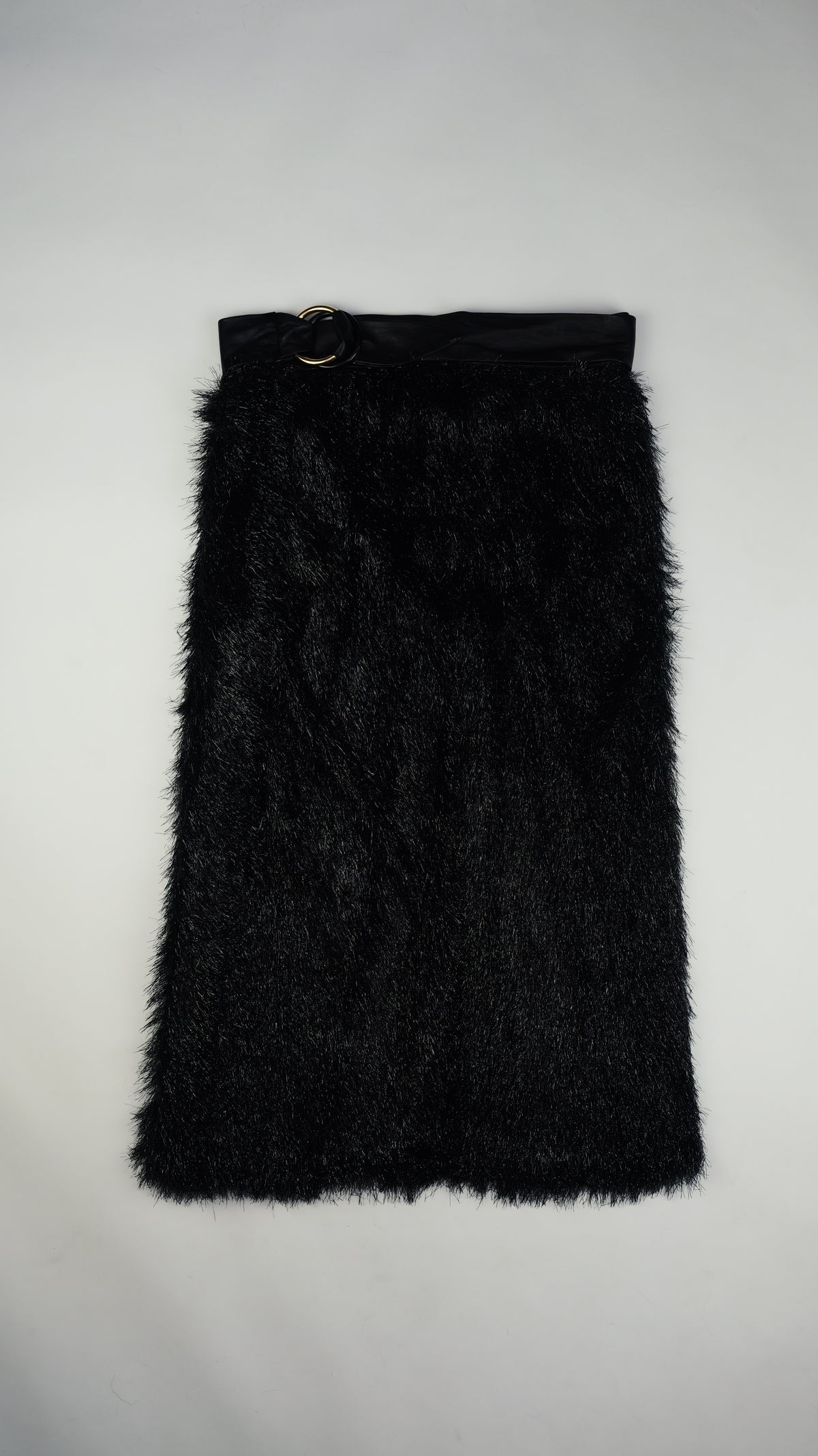 PETAR PETROV Black Wrap Skirt with Leather Belt – Wrap & Rule