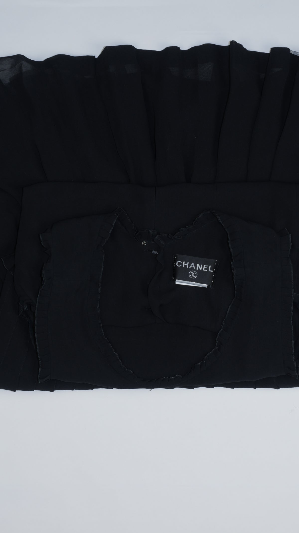 CHANEL Black Silk Cocktail Dress: Timeless LBD Vibes – Sleek Silk Sass