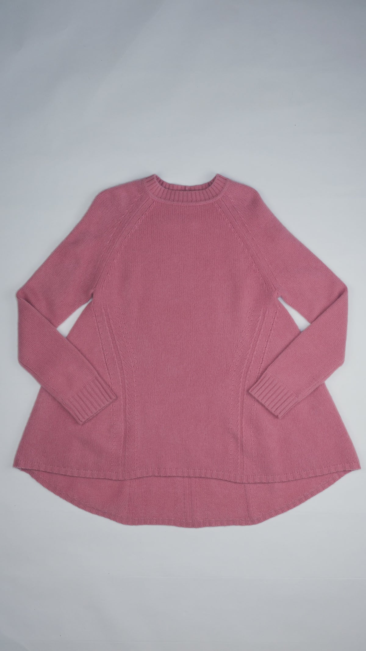 SPORTMAX Roze Streelzachte Kasjmieren Swing-trui