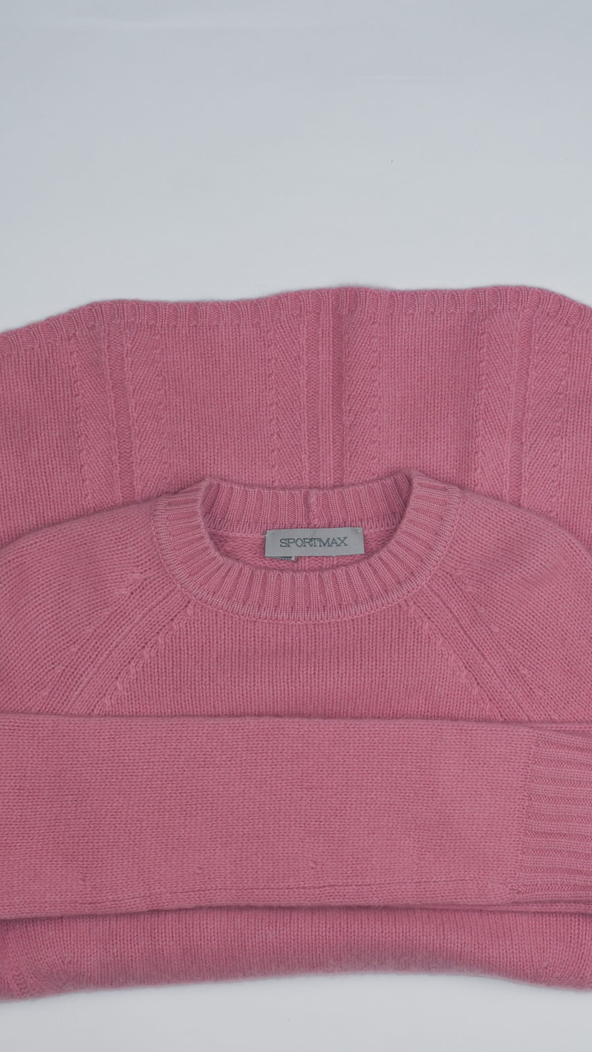SPORTMAX Roze Streelzachte Kasjmieren Swing-trui