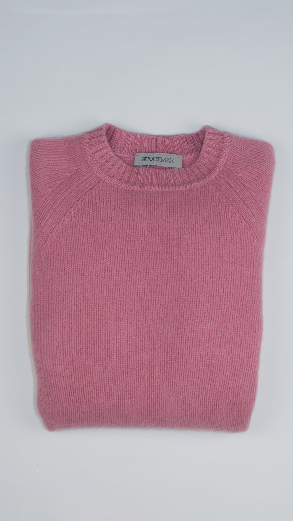 SPORTMAX Roze Streelzachte Kasjmieren Swing-trui