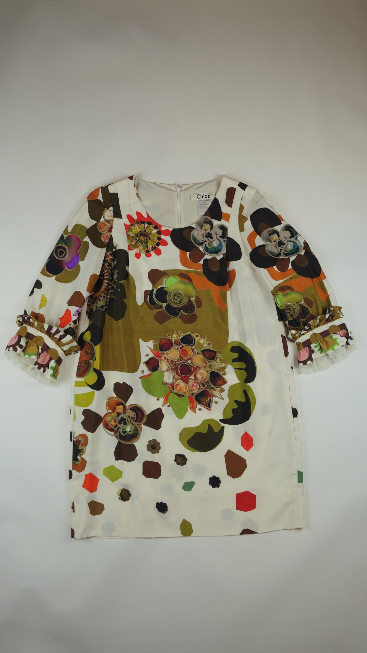 CHLOÉ Silk Flower Dress – Petal Rebellion