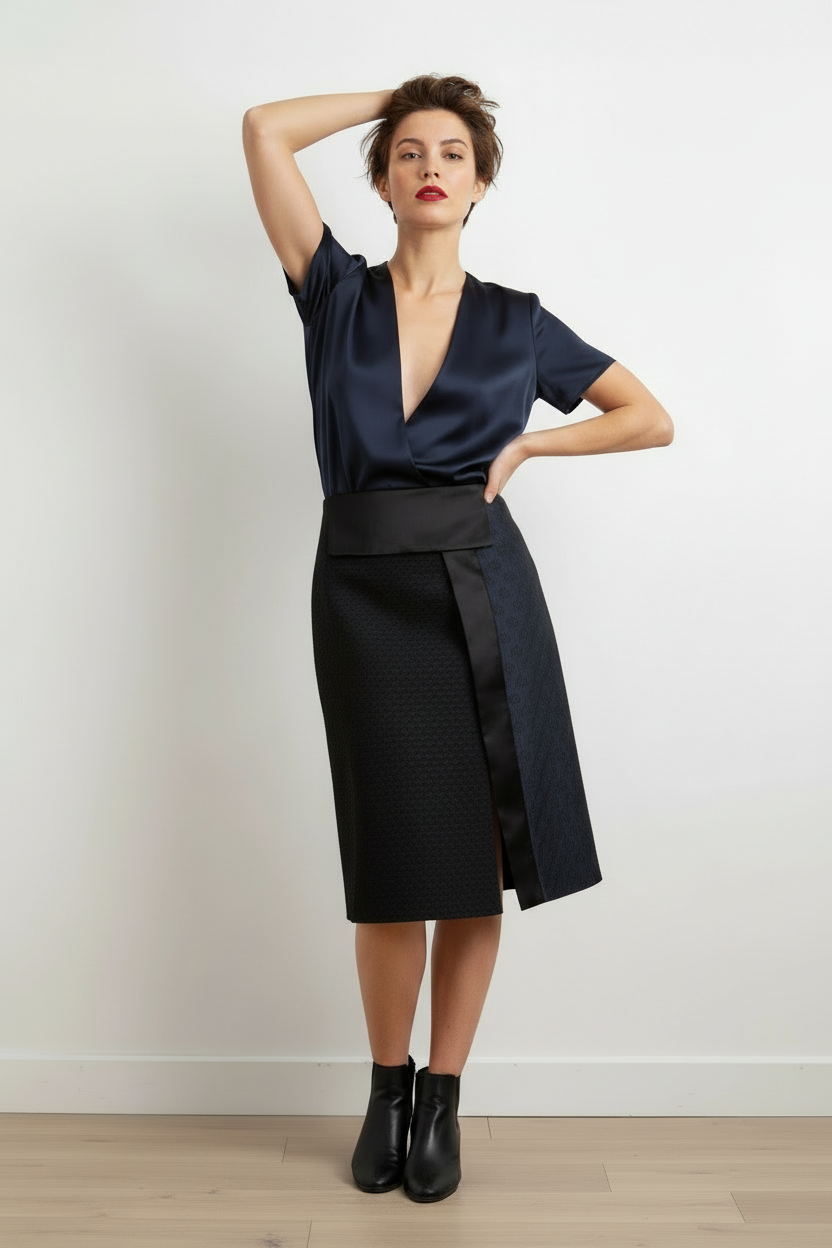 The Row Asia-Inspired Skirt: Flowy Eastern Luxe – Silk Road Panache.