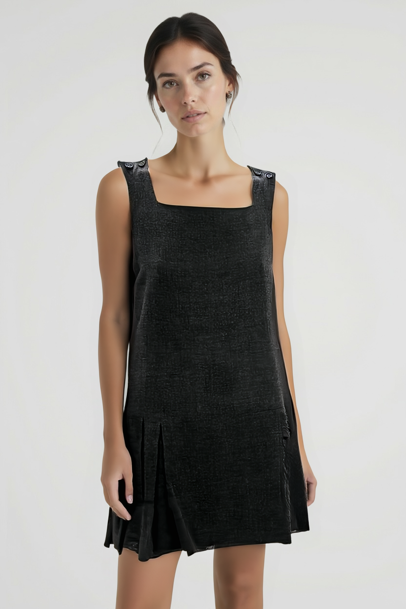 Sportmax Grey Wool Pinafore Dress: Playful Wool Blend – Cozy Chic Sass